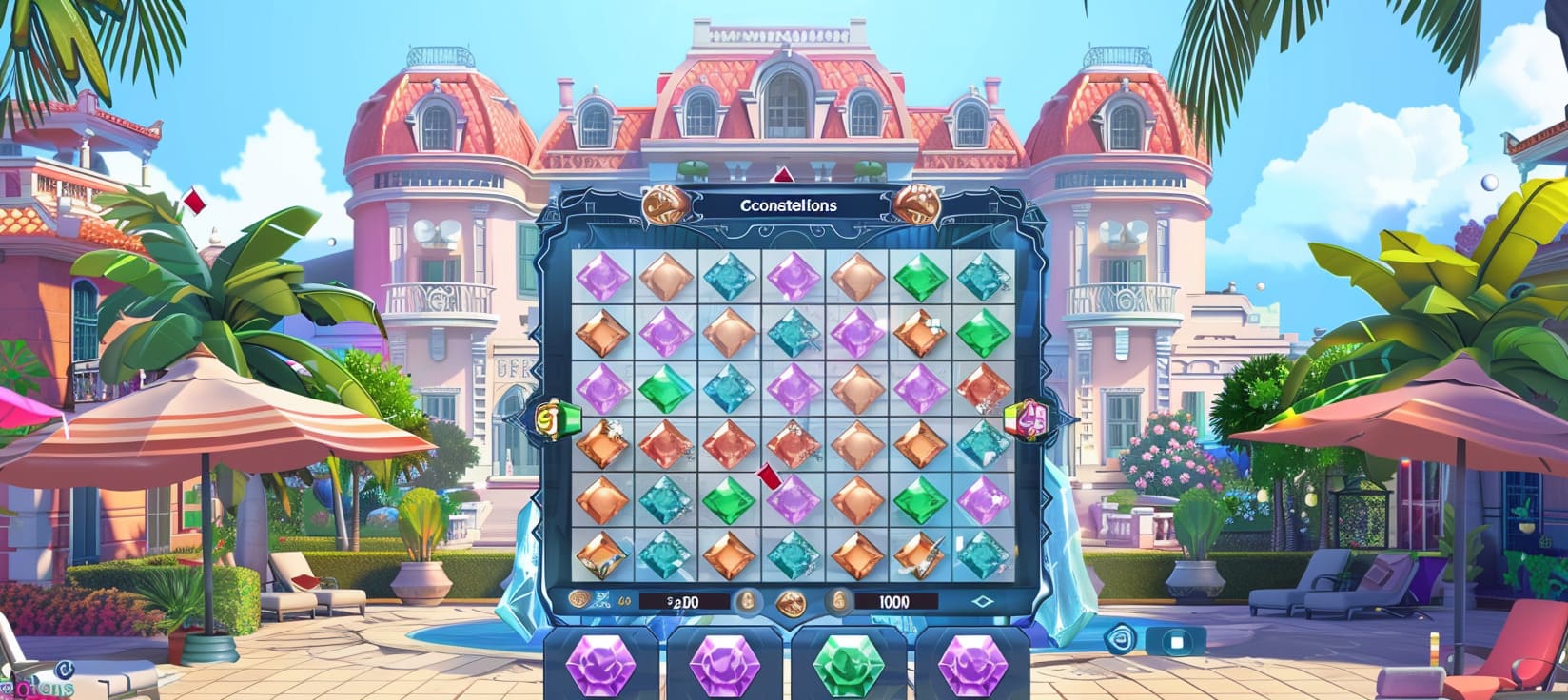 ttabet Constellations slot game cassino online com pedras preciosas