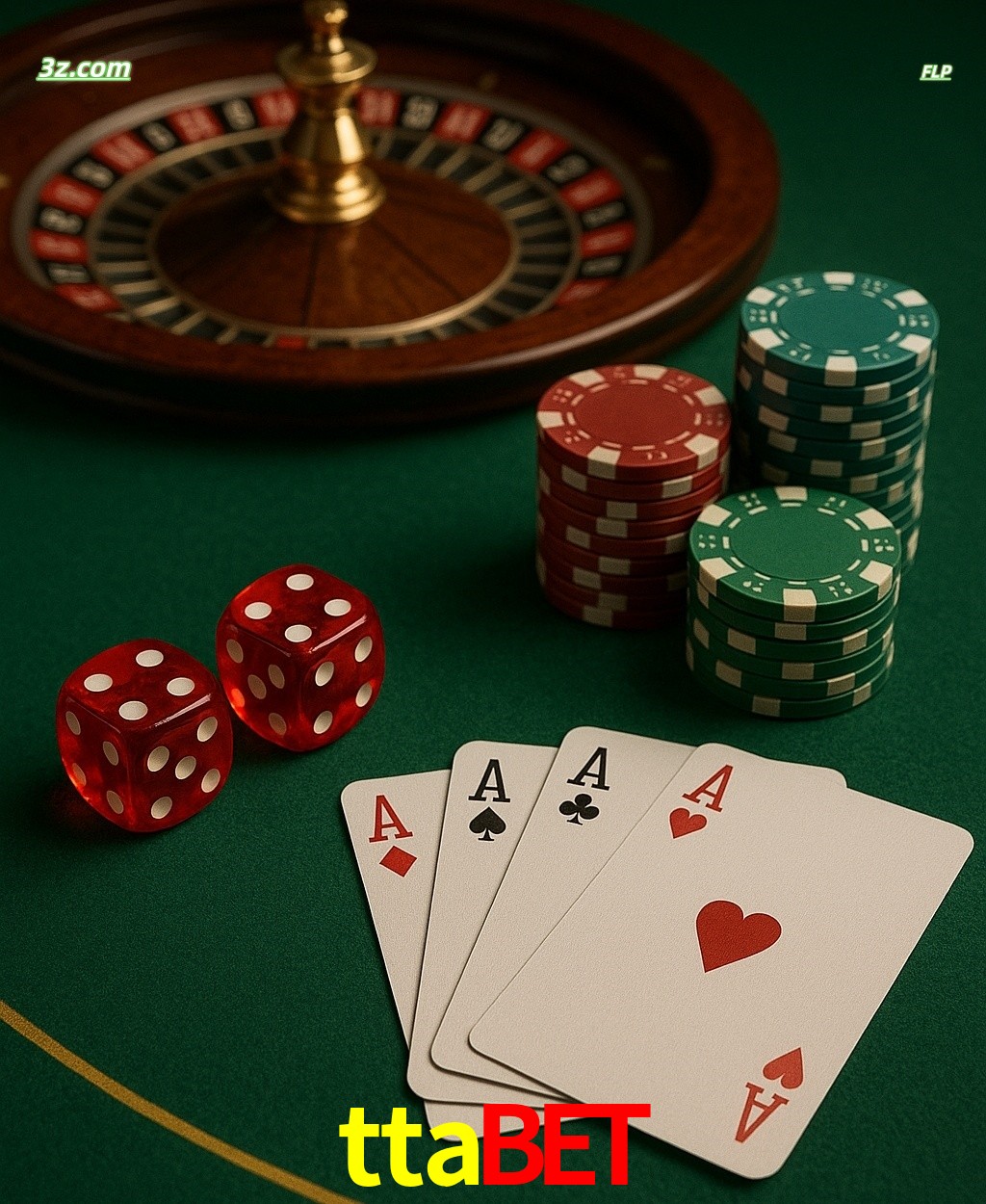 Cassino online ttabet com jogos de mesa: roleta, dados, pôquer e fichas